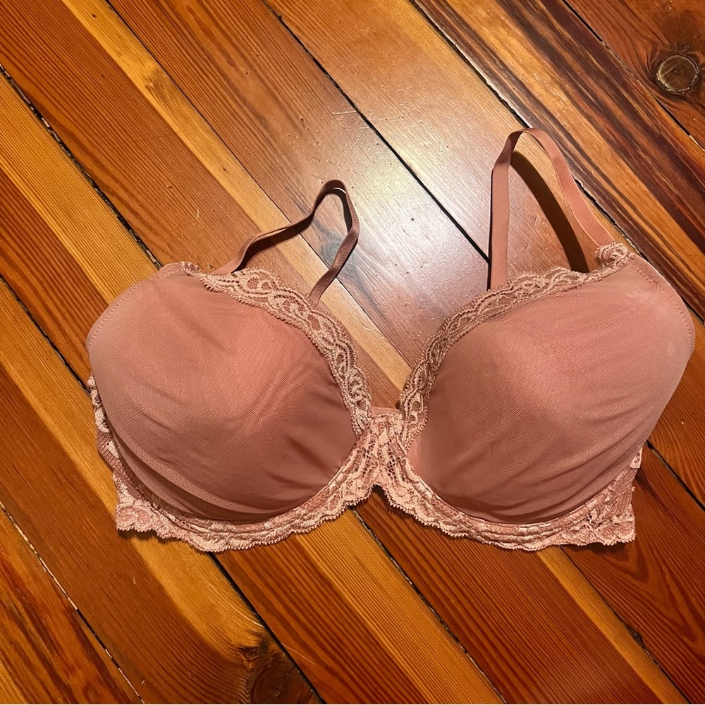 Natori Pink Lace Bra Intimates Sleepwear
